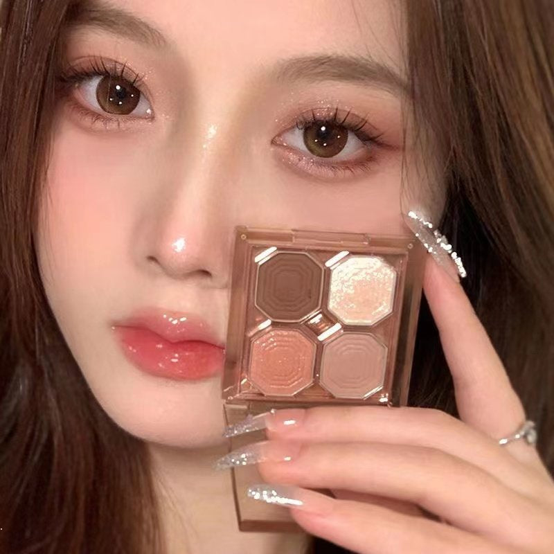 Eye Shadow Exquisite Matte Exquisite Fine Glitter Not Easy To Take Off Makeup Waterproof Pearlescent Eyeshadow Palette