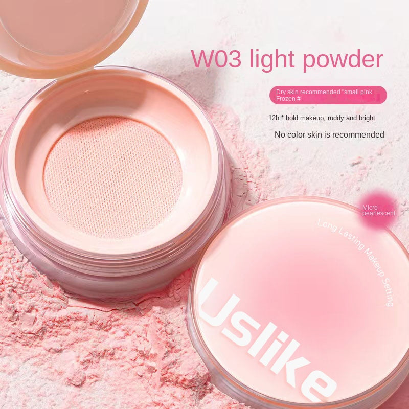 Uslike Jelly Loose Powder Makeup Powder Lasting Good Sealing Not Easy To Take Off Your Makeup Waterproof Conceal Powder