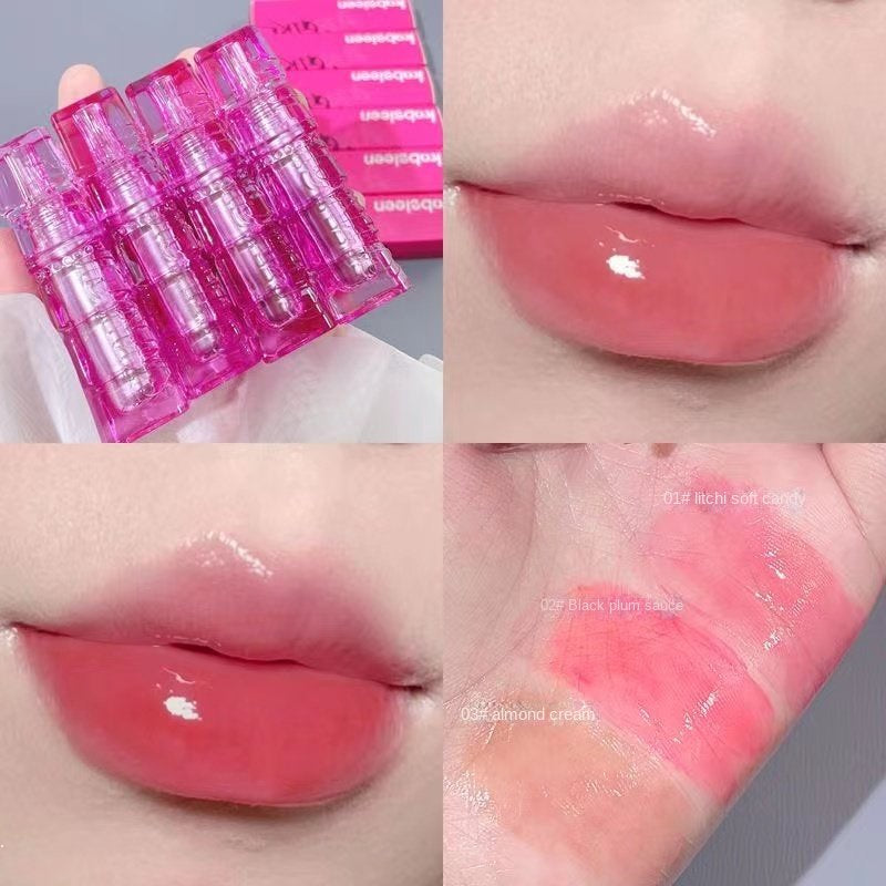 USLIKE Mirror Surface Lip Gloss Moisturizing Moisturize Lasting Water Proof Not Easy To Fade Nature Lipstick