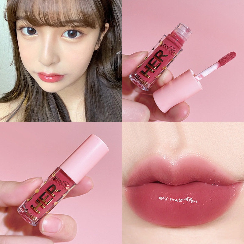 Mirror Surface Lip Gloss Moisturize Moisturizing Lip Glaze Water Proof Lasting Not Easy To Fade Jelly Lipstick