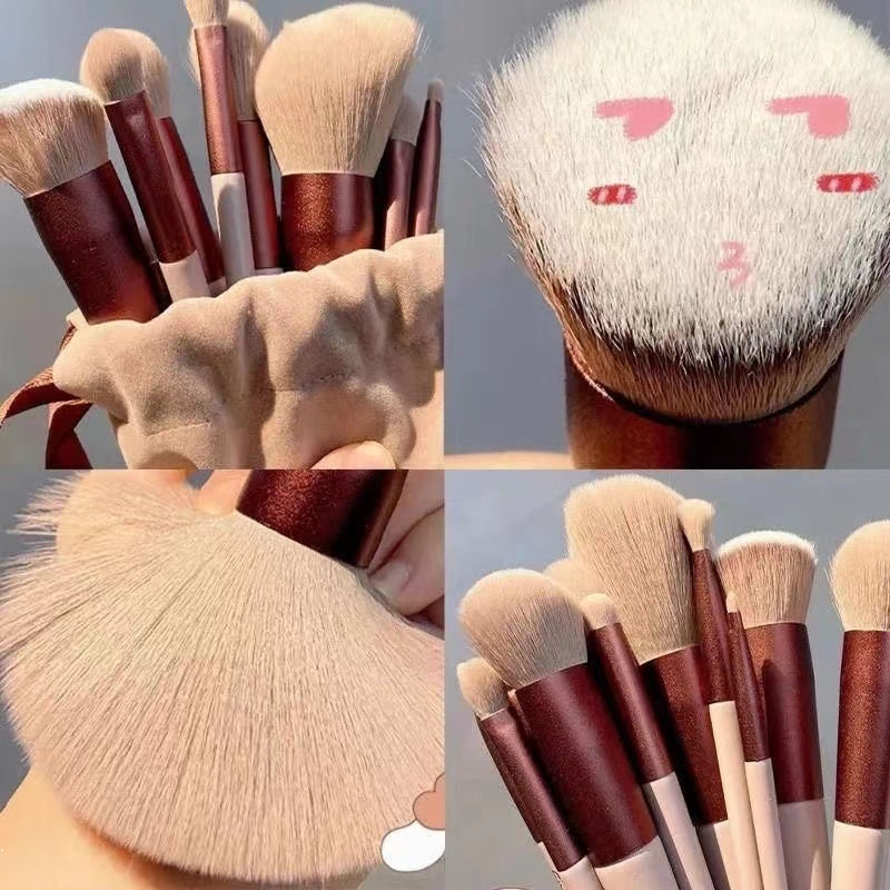 Makeup Brush Soft Highlight Blush Conceal Lip Brush Eye Shadow Brush Makeup Brush Set 13PCS