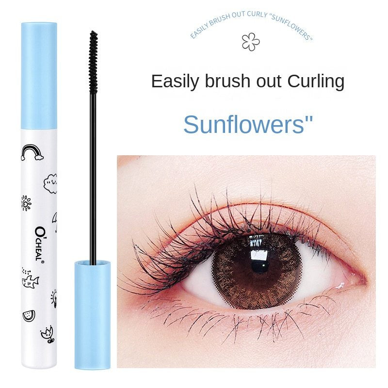 O'CHEAL Small Round Tube Mascara  Not Easy To Smudge Nature Curly Thin Brush Head Dense Lasting Water Proof Mascara