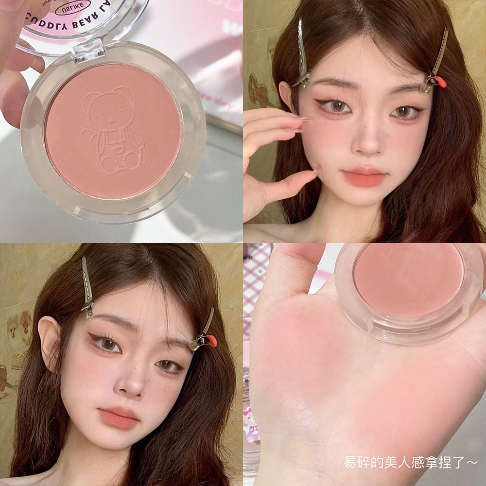 Uslike Cute Bear Blush Matte Water Proof Lasting Nature Highlight Blusher