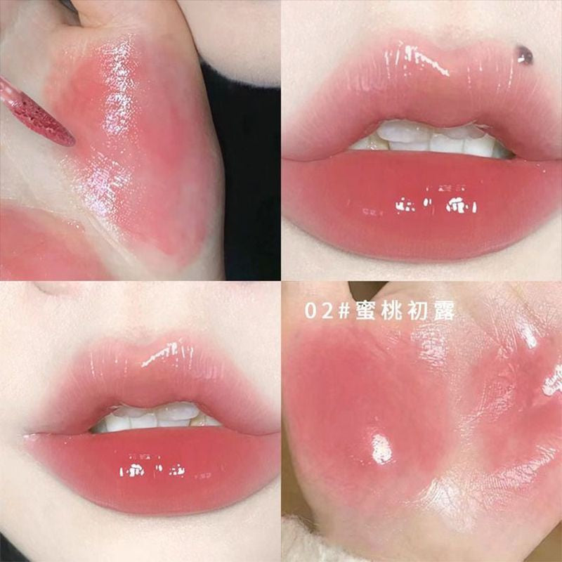 DAIMANPU Mirror Surface Lip Gloss Moisturize Water Proof Not Easy To Fade Lipstick