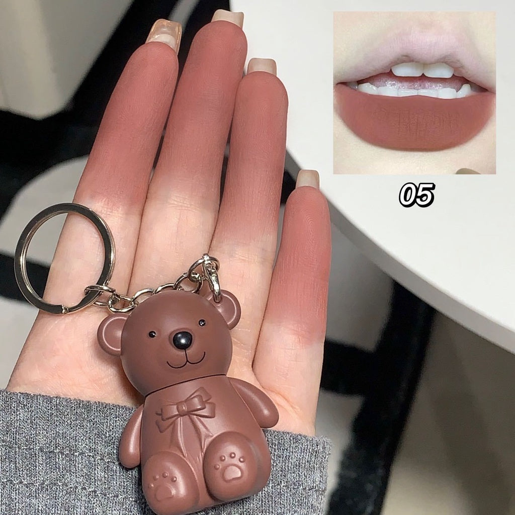 Cute Bear  Lip Gloss  Matte Waterproof  Lipstick