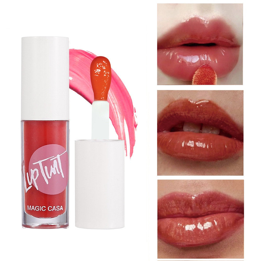 MAGIC CASA Lip Oil Sweet Fruit Flavor Lip Gloss Moisturizing Moisturize Lasting Water Proof Lipstick