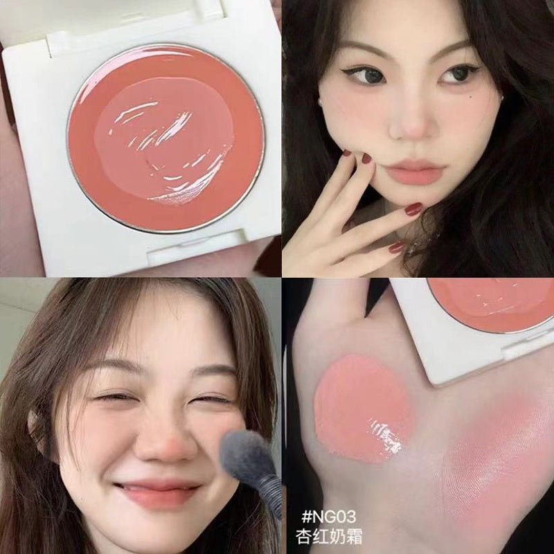 HERORANGE Blush Cream Pink Moisturize Moisturizing Water Proof Lasting Young Girl Blush Palette