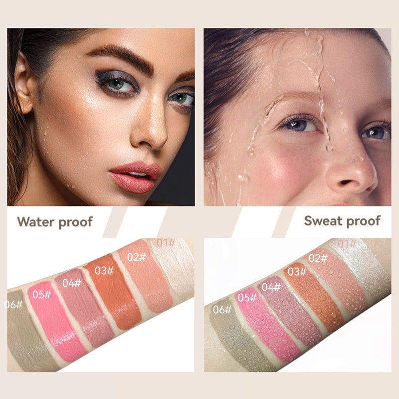 Liquid Blush Moisturize Water Proof Not Easy To Fade Highlighter Eye Shadow Contouring Nature Blush