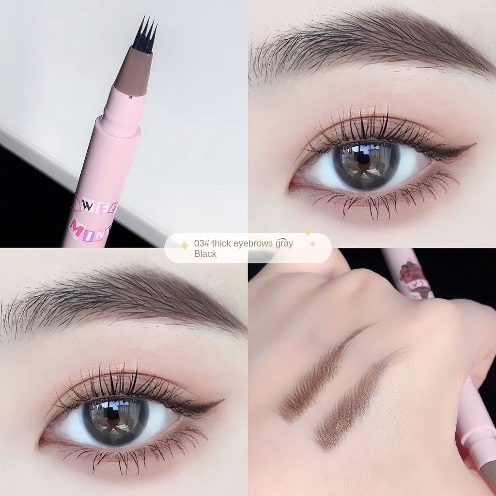 SWEETMINT Eyebrow Pencil Water Proof Lasting Not Easy To Fade Dense Nature Liquid Eyebrow Pencil