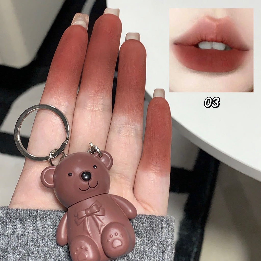 Cute Bear  Lip Gloss  Matte Waterproof  Lipstick