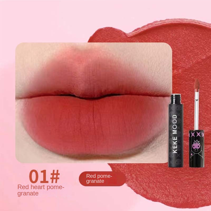 Kekemood Lip Gloss Matte Mirror Surface Moisturize Water Proof Not Easy To Fade Nature Lipstick