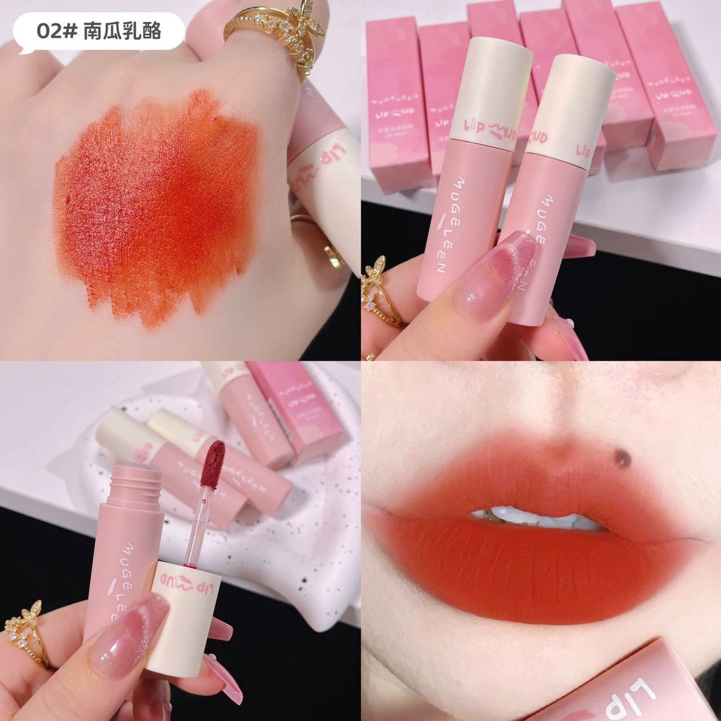 MUGE LEEN Small Powder Tube Lip Gloss Matte Water Proof Lasting Nature Not Easy To Fade Lipstick