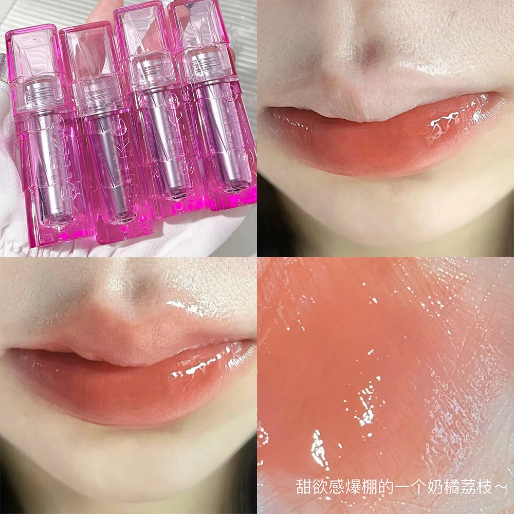 USLIKE Mirror Surface Lip Gloss Moisturizing Moisturize Lasting Water Proof Not Easy To Fade Nature Lipstick