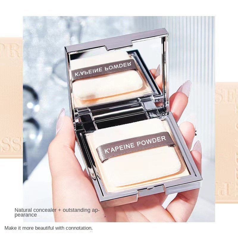 GUICAMI Small Square Box Pressed Powder Concealer Contouring Setting Powder Lasting Water Proof with Makeup Sponge Powder