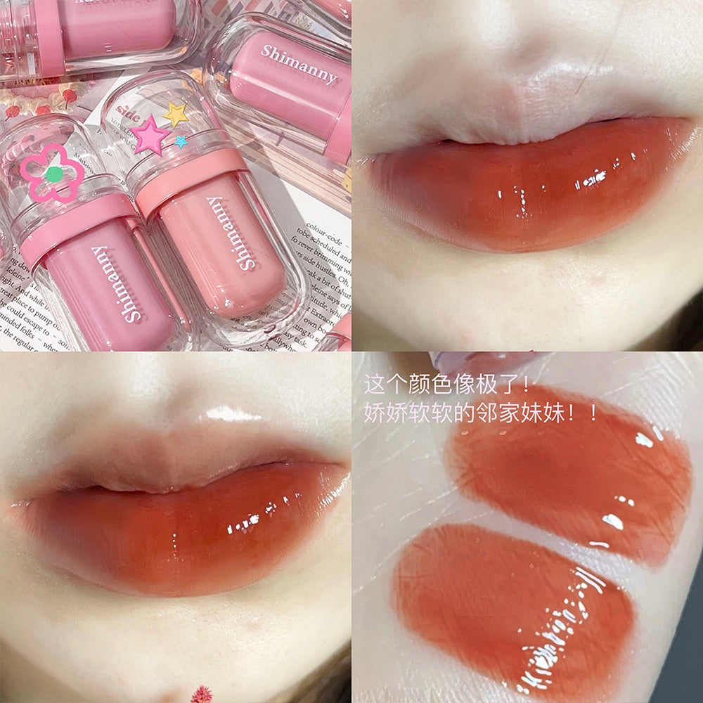 Popsicle Mirror Surface Lip Glaze Lip Gloss Moisturize Moisturizing Water Proof Lipstick