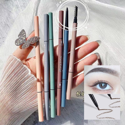 Maxfine Double Head Eyebrow Pencil Water Proof Nature Lasting Smooth Eyebrow Pencil