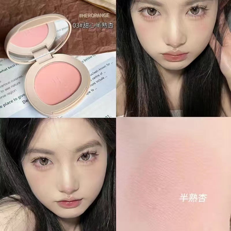 Herorange Matte Blush Moisturize Exquisite Nature Water Proof Highlight Makeup Blusher