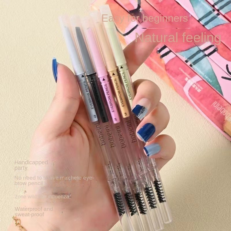 Double Head Colorful Eyebrow Pencil Water Proof Nature Lasting Not Easy To Fade Eyebrow Pencil