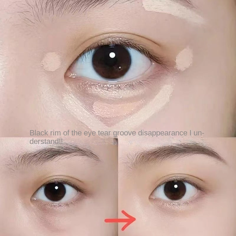 Kakashow Tricolor Concealer Brighten Water Proof Nature Covering Spot Dark Circles Concealer