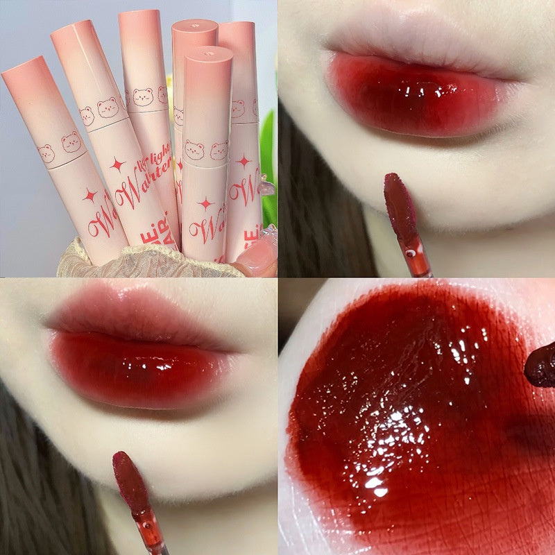 Gege Bear Lip Gloss Mirror Surface Moisturize Moisturizing Water Proof Juice Lip Glaze Lipstick