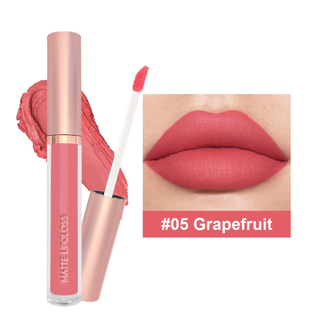 Matte Lip Gloss Not Easy To Fade Nature Moisturize Nude Color Lipstick