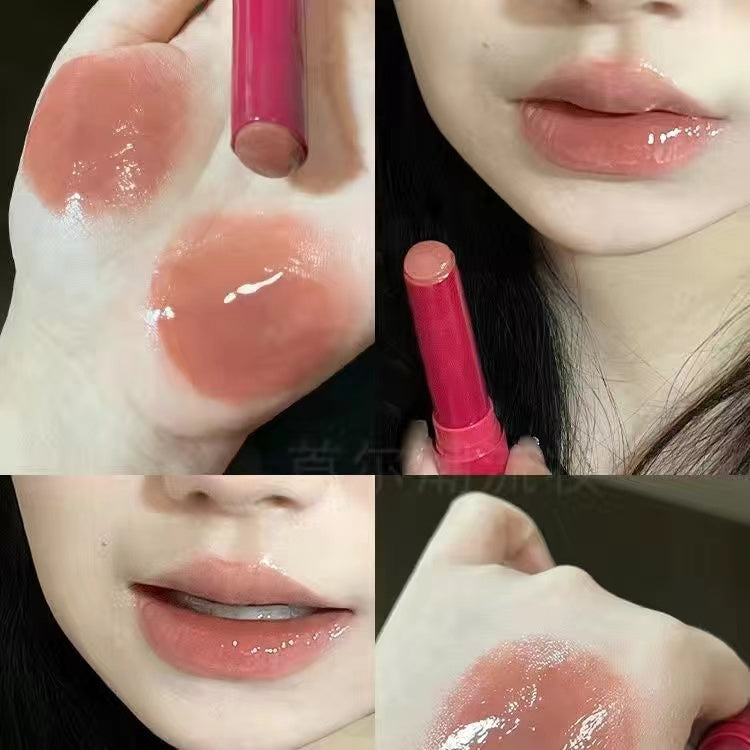 HERORANGE Red Lipstick Mirror Moisturize Moisturizing Water Proof Lasting Lip Gloss