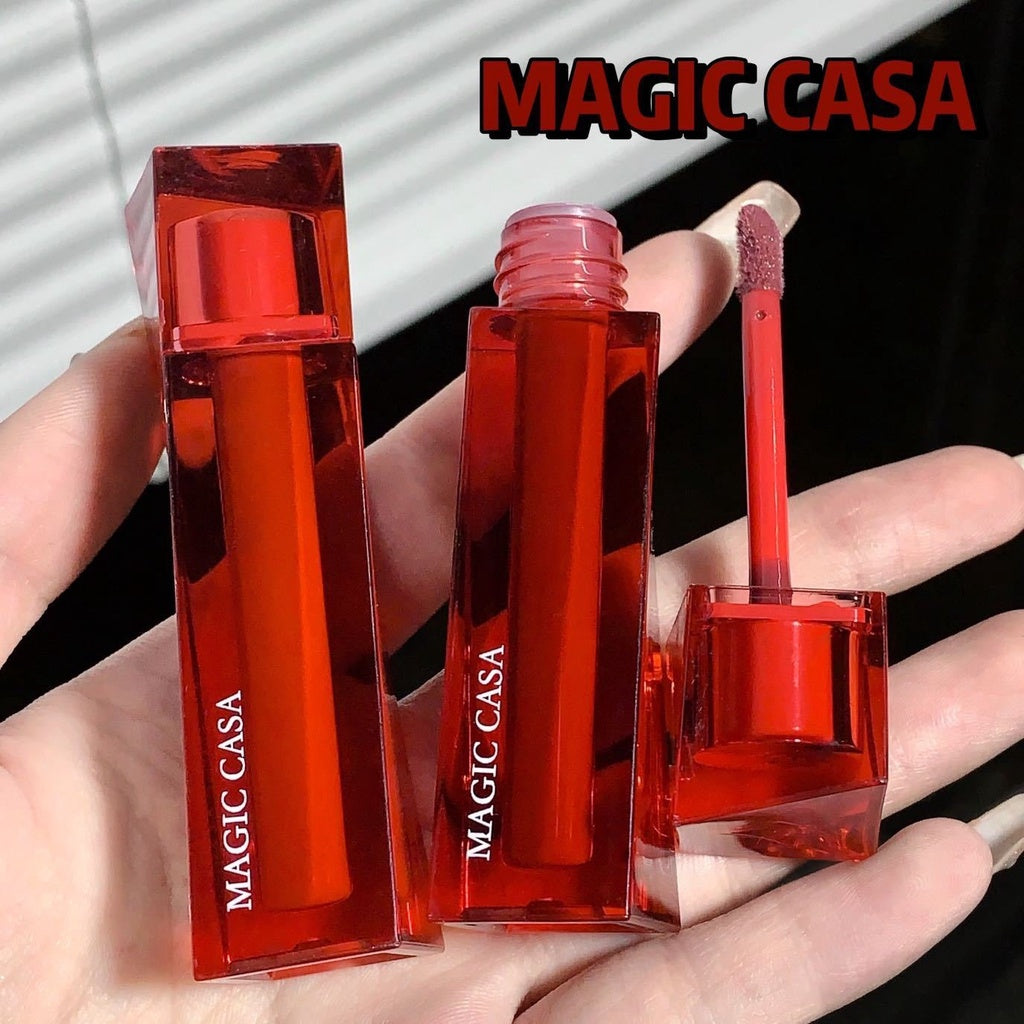 MAGIC CASA Ruby Lip Gloss Mirror Surface Moisturize Moisturizing Lasting Not Easy To Fade Lipstick