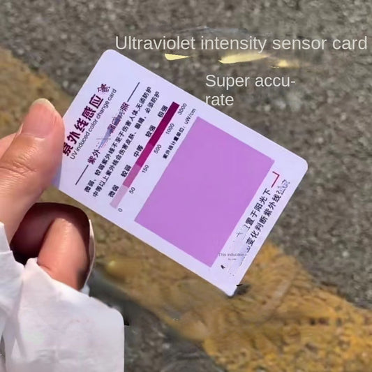 Sunscreen UV Test Card Plastic Card Ultraviolet Inductive Card