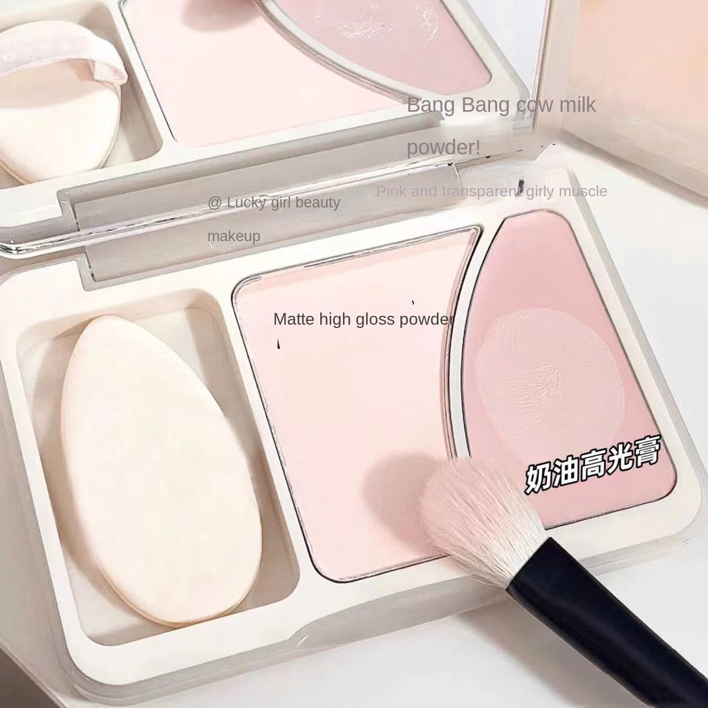 SWEET MINT Concealer Highlight Matte Moisturize Increase Facial Brightness Waterproof Dual -color High Disc