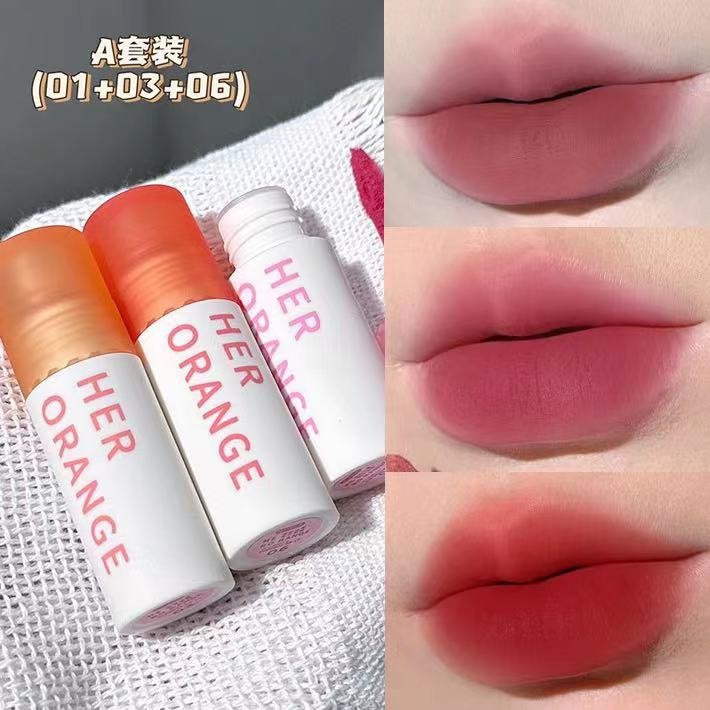 HERORANGE Lip Gloss Matte Moisturize Water Proof Not Easy To Fade Lasting Lipstick