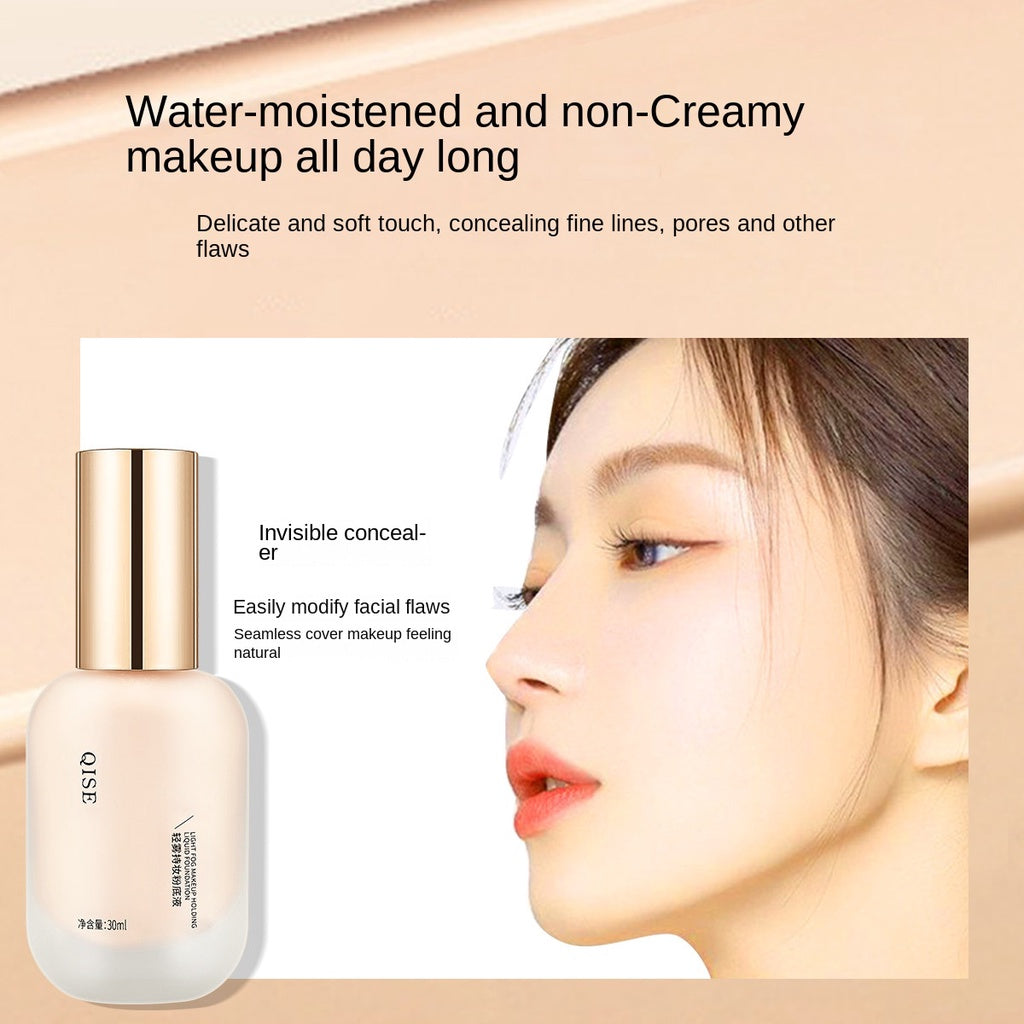 QISE Foundation Conceal Moisturizing Moisturize Water Proof Lasting Makeup Foundation