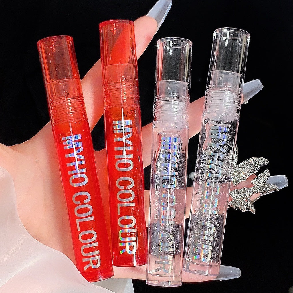 MyHo Lip Gloss Transparent Moisturize Lip Oil Mirror Surface Lip Glaze Water Proof Lasting Lipstick