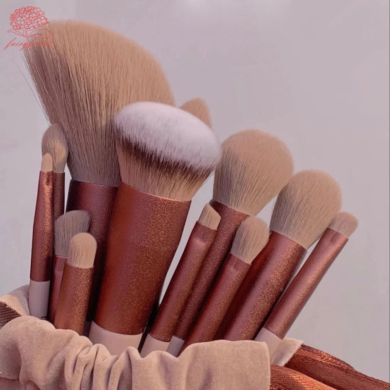 Makeup Brush Soft Highlight Blush Conceal Lip Brush Eye Shadow Brush Makeup Brush Set 13PCS