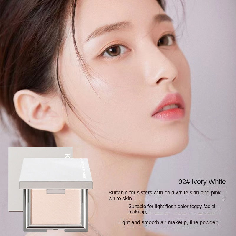 GUICAMI Small Square Box Pressed Powder Concealer Contouring Setting Powder Lasting Water Proof with Makeup Sponge Powder