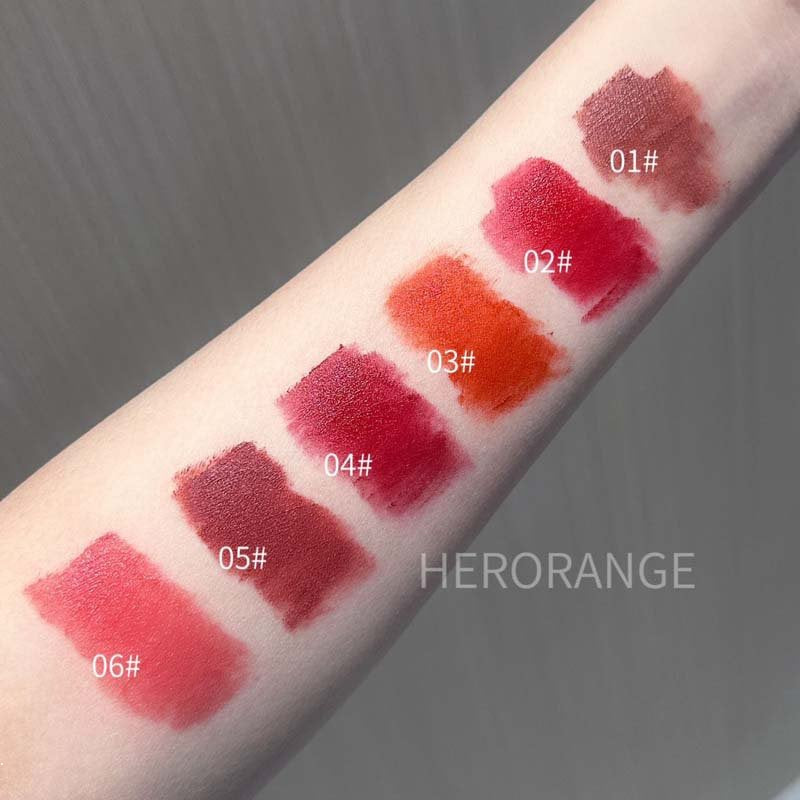 HERORANGE Velvet Lip Glaze Matte Lipstick Water Proof Lasting Not Easy To Fade Lip Gloss