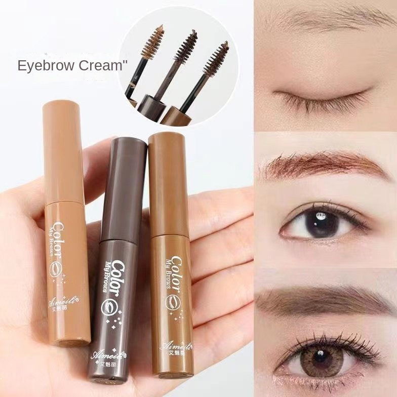 Novo 3D Eyelashes and Mascara Beautiful Lines, Waterproof, Eyebrows Not Faint Dark Brown Natural Brown Cosmetic Long Eyebrow