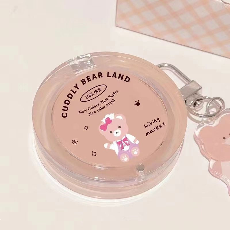 Uslike Cute Bear Blush Matte Water Proof Lasting Nature Highlight Blusher