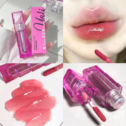 USLIKE Mirror Surface Lip Gloss Moisturizing Moisturize Lasting Water Proof Not Easy To Fade Nature Lipstick