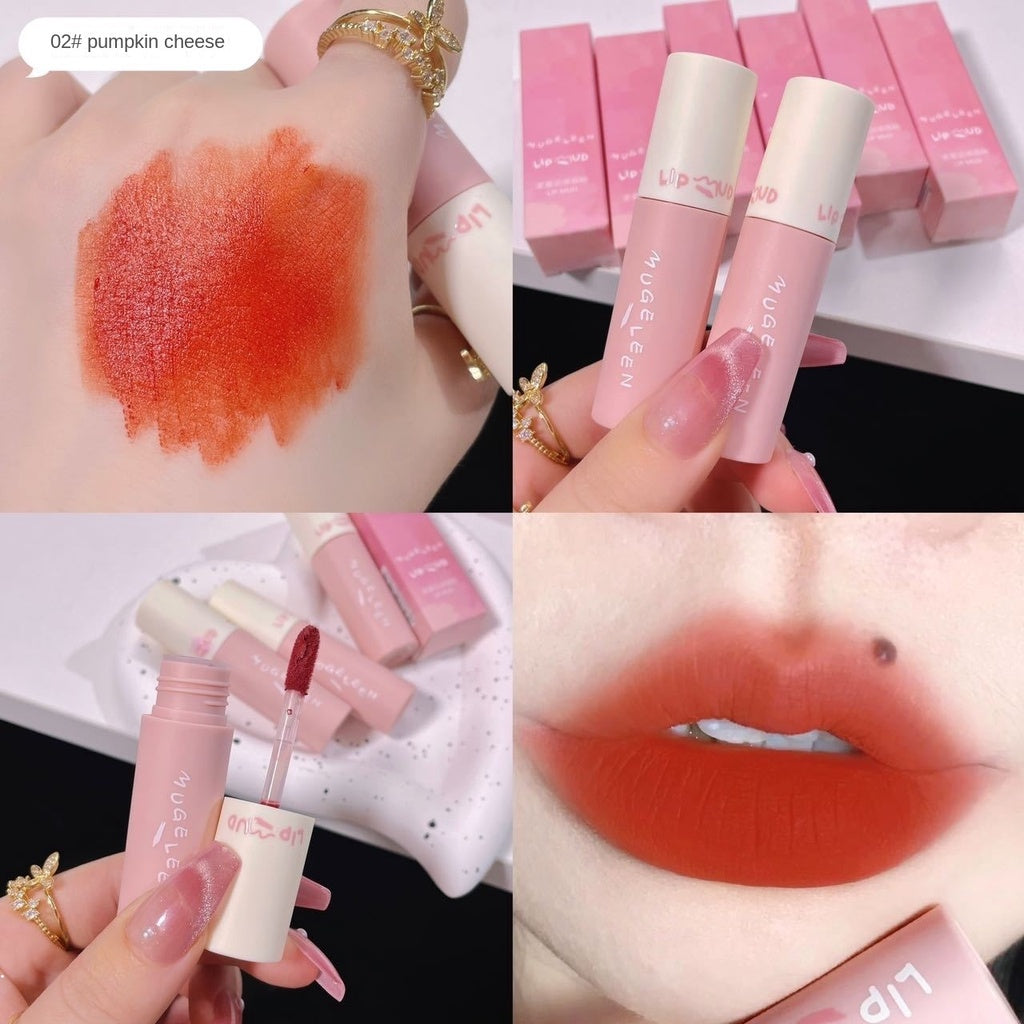 MUGE LEEN Small Powder Tube Lip Gloss Matte Water Proof Lasting Nature Not Easy To Fade Lipstick