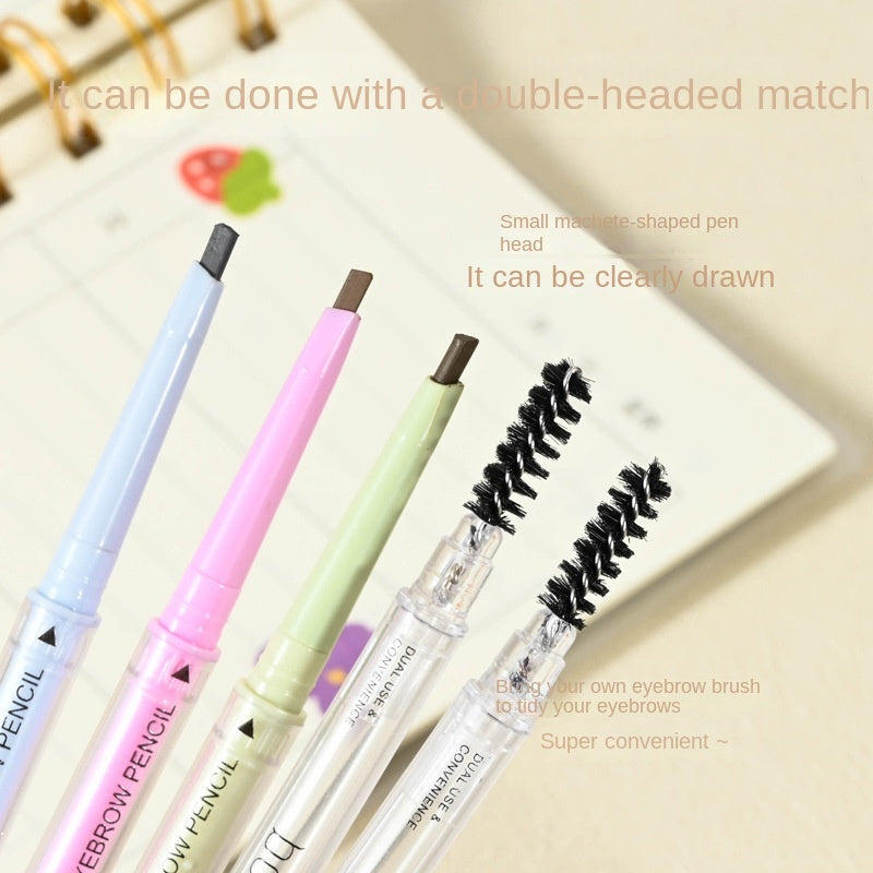 Double Head Colorful Eyebrow Pencil Water Proof Nature Lasting Not Easy To Fade Eyebrow Pencil