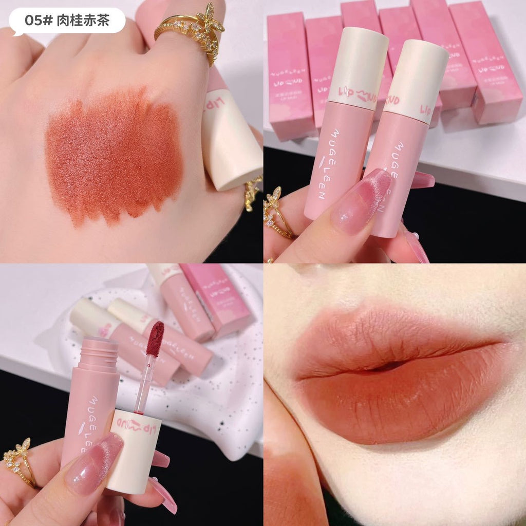 MUGE LEEN Small Powder Tube Lip Gloss Matte Water Proof Lasting Nature Not Easy To Fade Lipstick