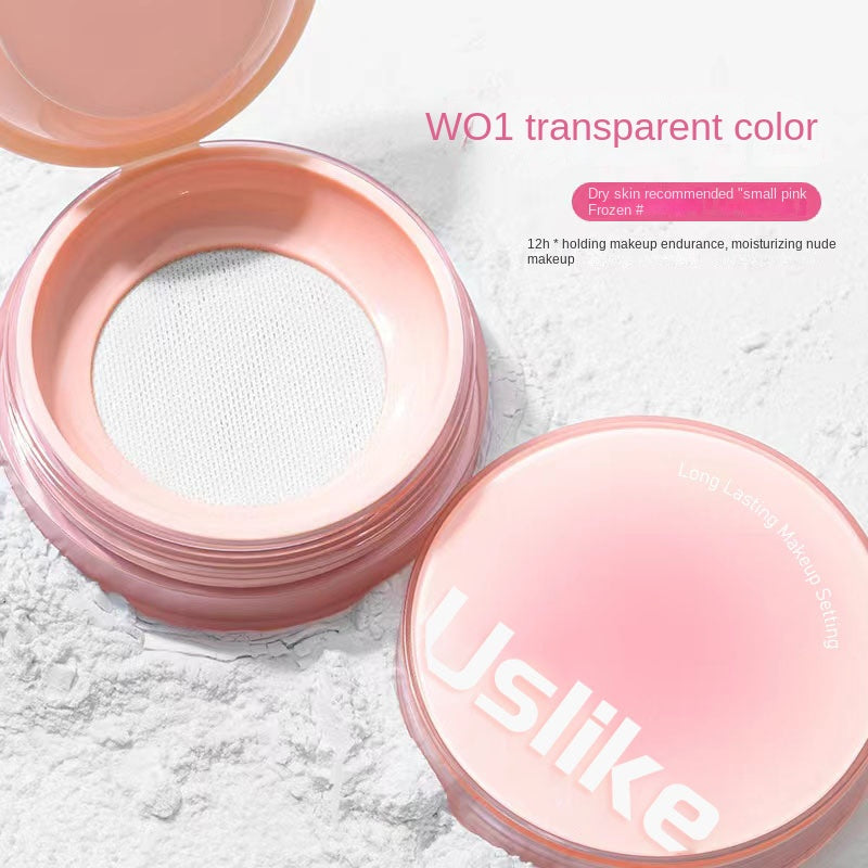 Uslike Jelly Loose Powder Makeup Powder Lasting Good Sealing Not Easy To Take Off Your Makeup Waterproof Conceal Powder