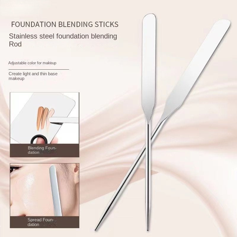 Makeup Artist Makeup Tools Scraper Foundation Color Mixing Tool Stainless Steel Rod Portable Easy To Make Makeup Tool Shovel