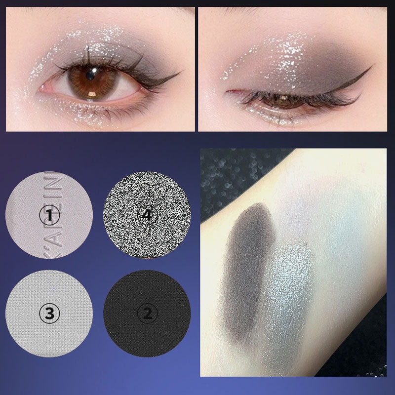 Eye Shadow Dark Series Matte Pearlescent Shiny Water Proof Lasting Not Easy To Fade Eyeshadow Palette