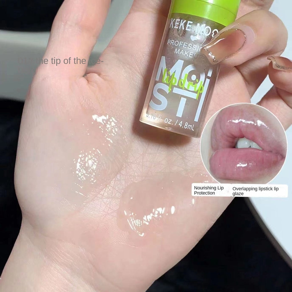 Kekemood Green Fluorescent Lip Oil Moisturizing Moisturize Transparent Water Proof Lip Gloss Lipstick