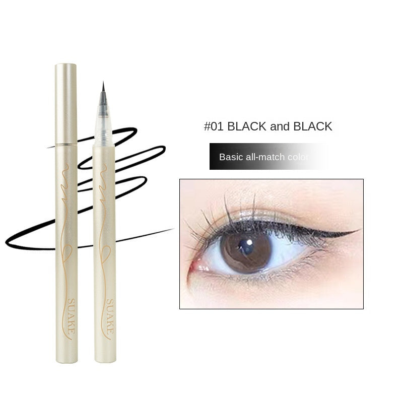 SUAKE Eyeliner Pencil Quick Dry Smooth Water Proof Sweat Resistant Lasting Difficult To Smudge Liquid Eyeliner