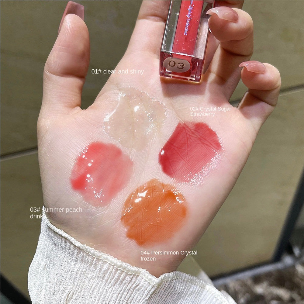 USLIKE Cartoon Lip Gloss Moisturize Moisturizing Nature Mirror Surface Lasting Not Easy To Fade Lip Gloss Lipstick