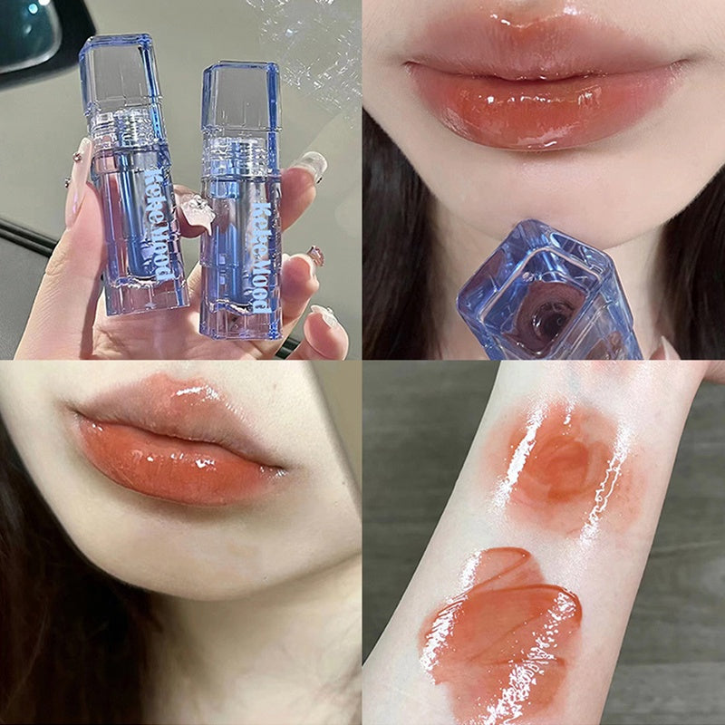 Kekemood Lip Gloss Blue Mirror Surface Moisturize Moisturizing Lasting Water Proof Lipstick