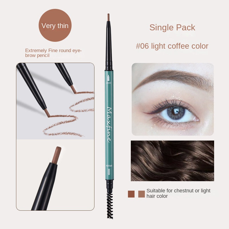 Maxfine Double Head Eyebrow Pencil Water Proof Nature Lasting Smooth Eyebrow Pencil