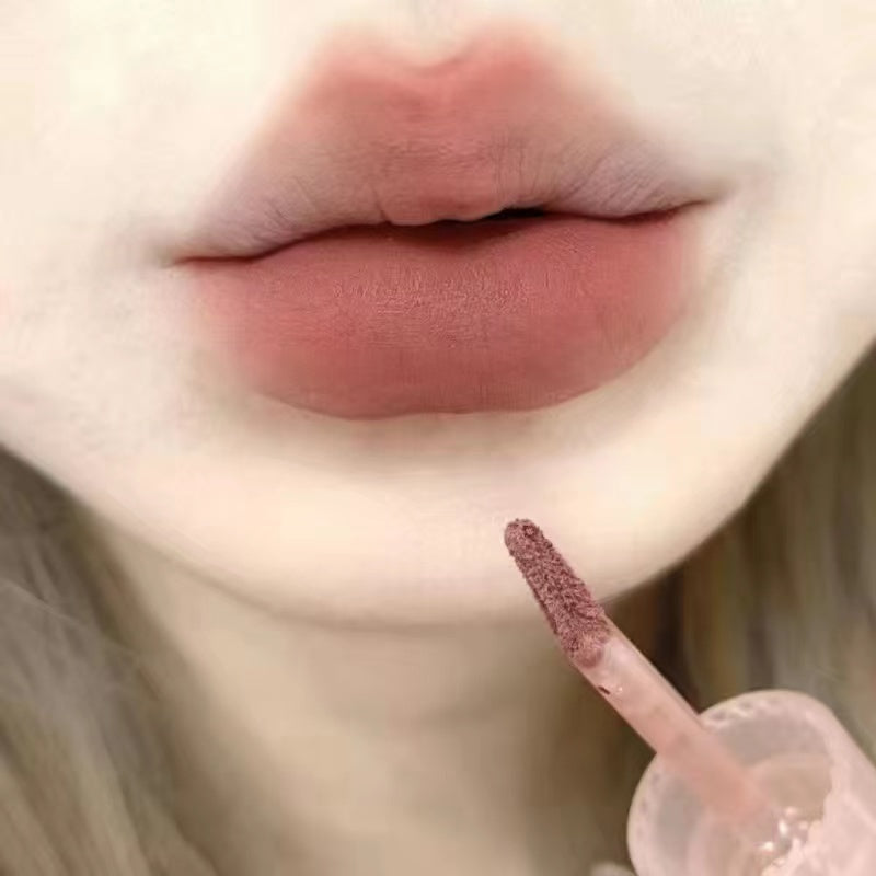 Toot Dodo Velvet Lip Gloss Small Round Tube Not Easy To Fade Moisturize Matte Waterproof Lasting Lipstick